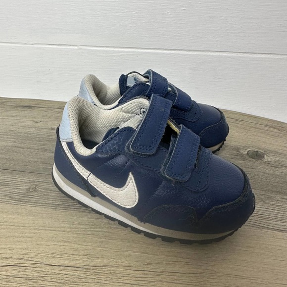 Nike Metro Plus Shoes sneakers baby infant hook and loop navy blue 6C - Picture 2 of 7